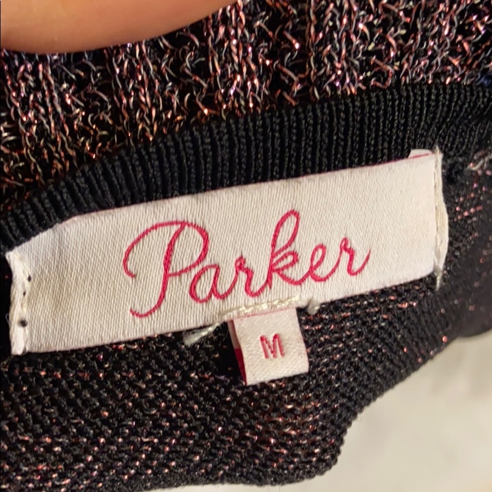 Parker Metallic Colorblock Pattern Mini Dress - image 7